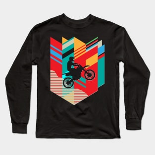 Cool Vintage Motocross Design Long Sleeve T-Shirt